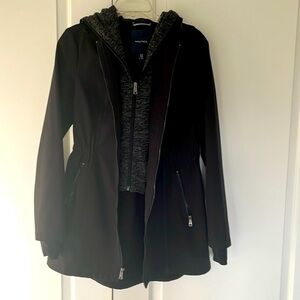 Nautica Rain Coat size S Black